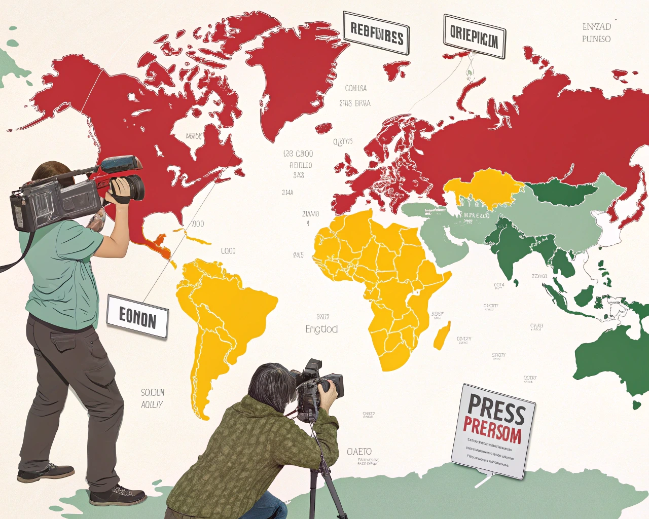 Dünya Basın Özgürlüğü Haritası Önizleme